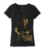 Ladies Classic Black V-Neck T-Shirt